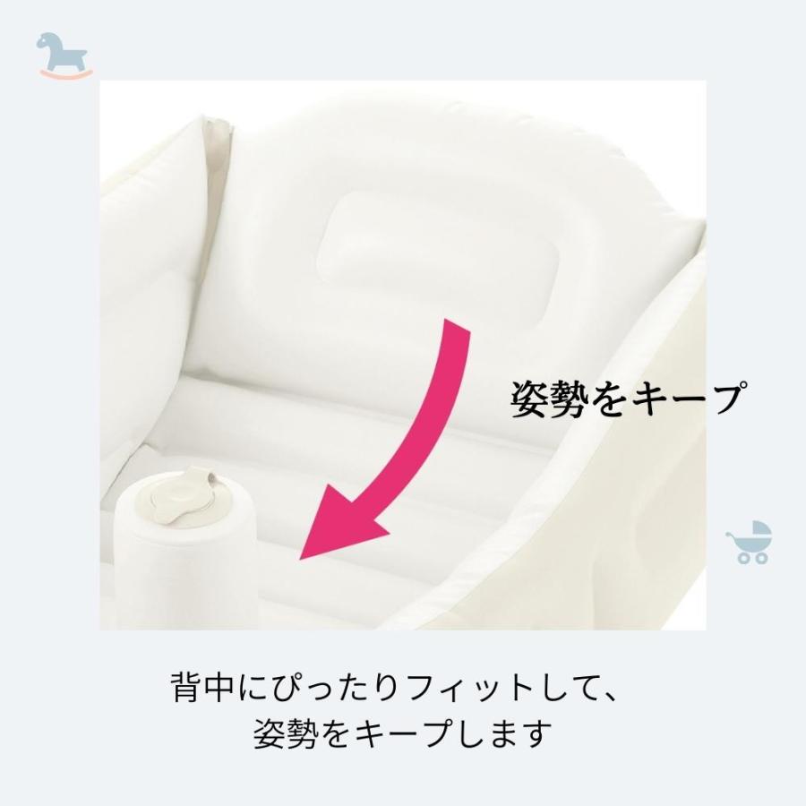 リッチェル ふかふかベビーバスプラスK 抗菌仕様 おすすめ 折りたたみ - 画像 (5)