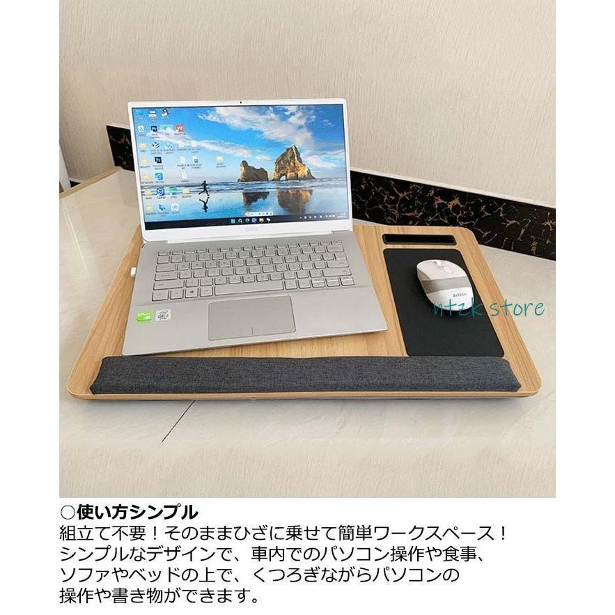テーブルクッション クッションテーブル 膝上テーブル ひざ上テーブル 作業台 パームレスト付き デスク ラップトップデスク ひざうえ ラップデスク 5 - 画像 (8)