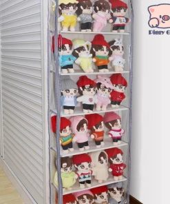 【特価】ぬいぐるみ 収納 ぬいぐるみウォールポケット 3段 4段 5段 6段 大容量 ディスプレイ コレクションケース 壁掛け収納 ドア掛け 壁面収納 透明