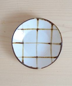 須藤拓也 鉄絵 豆皿（格子）