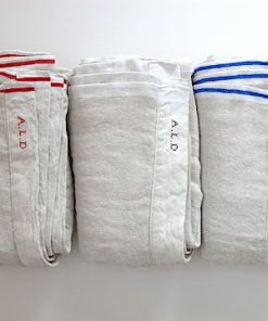 ALDIN Wガーゼブランケット（beige x white）