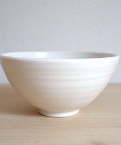 須藤拓也 白釉 飯碗（大）